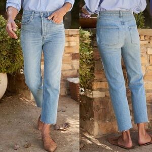Frank & Eileen Monaghan High Rise Straight Leg Crop Mom Jeans
